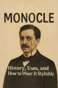 Monocle History, Uses, and How to Wear It Stylishly